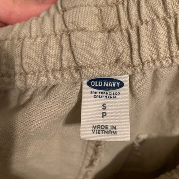 Old Navy Cropped Linen Pant Size S - Picture 2 of 2